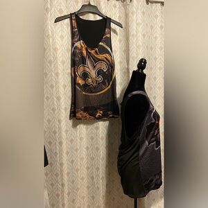 Women’s Sports Tops Chiefs Large or Saints 2Xlarge Top !(#170)